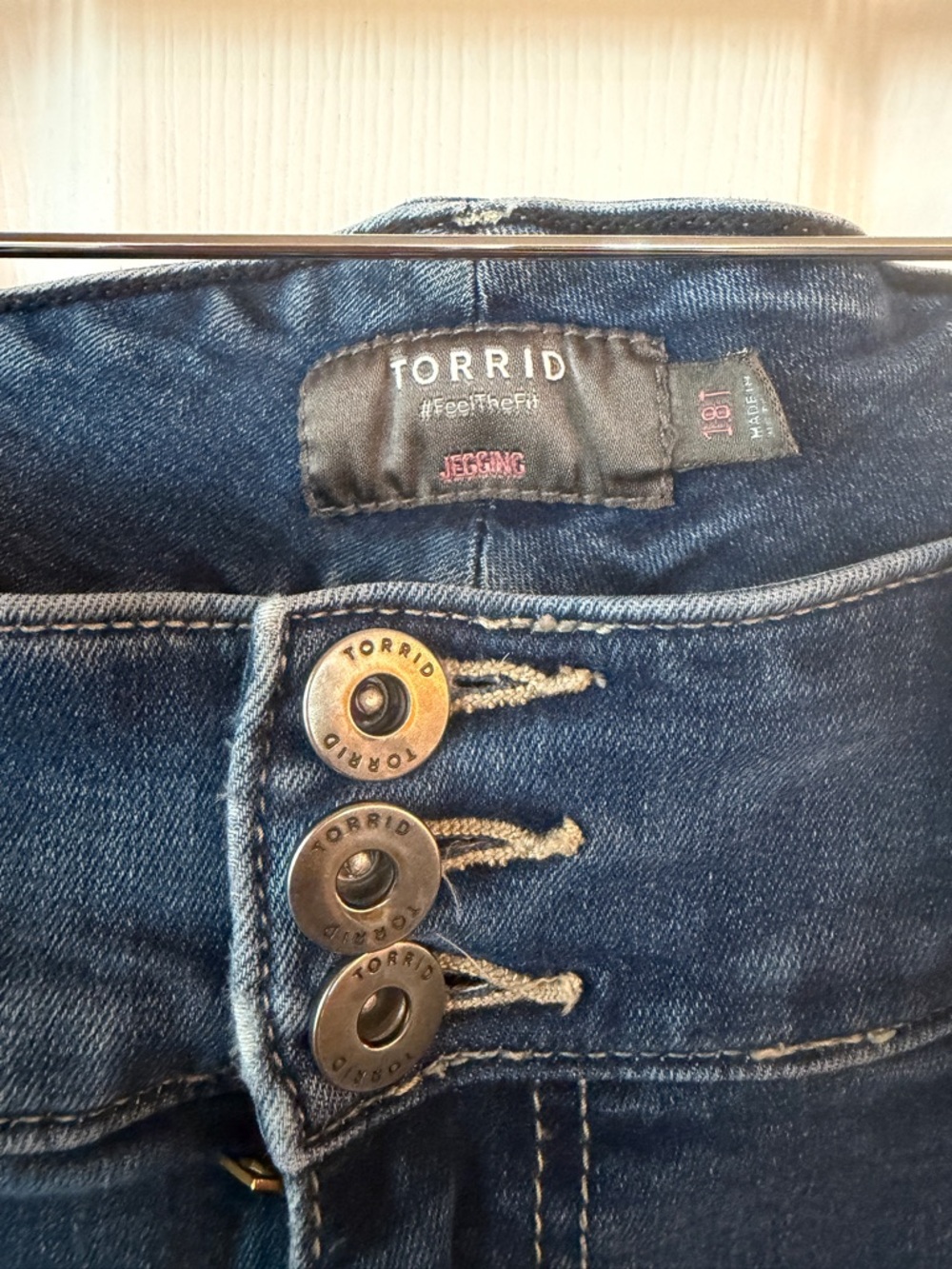 torrid Dark Blue High-Rise Skinny Jeans - Picture 2 of 5